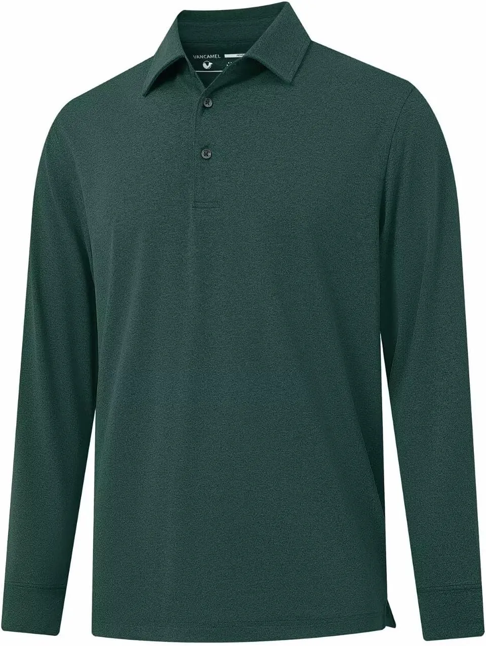 Mens Long Sleeve Classic Polo Shirts Casual Fashion Polo Shirts Office Work Golf Shirts for Men