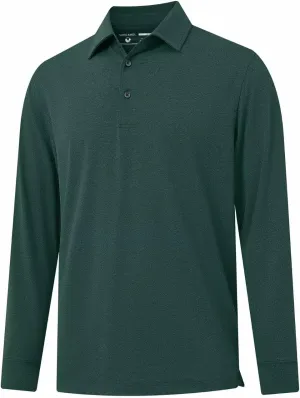 Mens Long Sleeve Classic Polo Shirts Casual Fashion Polo Shirts Office Work Golf Shirts for Men