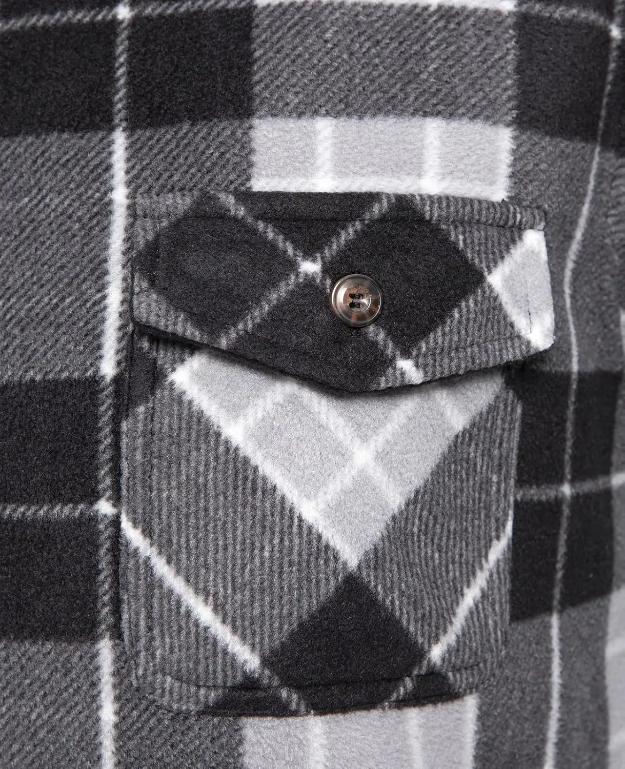 ThCreasa Mens Sherpa Fleece Lined Flannel Shirt Jacket Warm Button Down Plaid Shirt-Jac